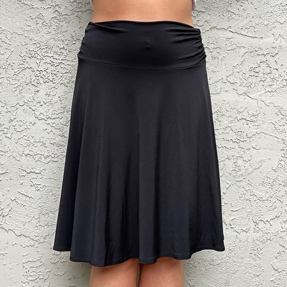 Vintage Y2k Black Ruched Midi Fairy Skirt - Picture 2 of 10